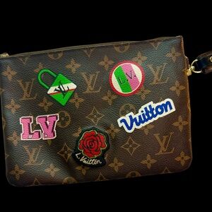 Louis Vuitton Monogram City Pouch Patches Collection Pouch